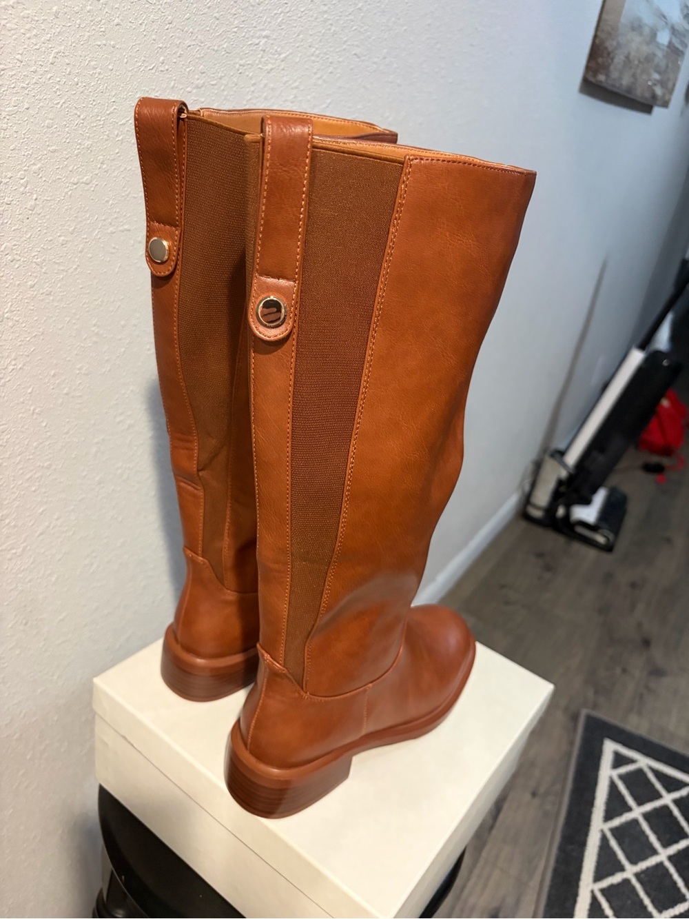 Classic Tall Riding Boots - Brown - Picture 2 of 6